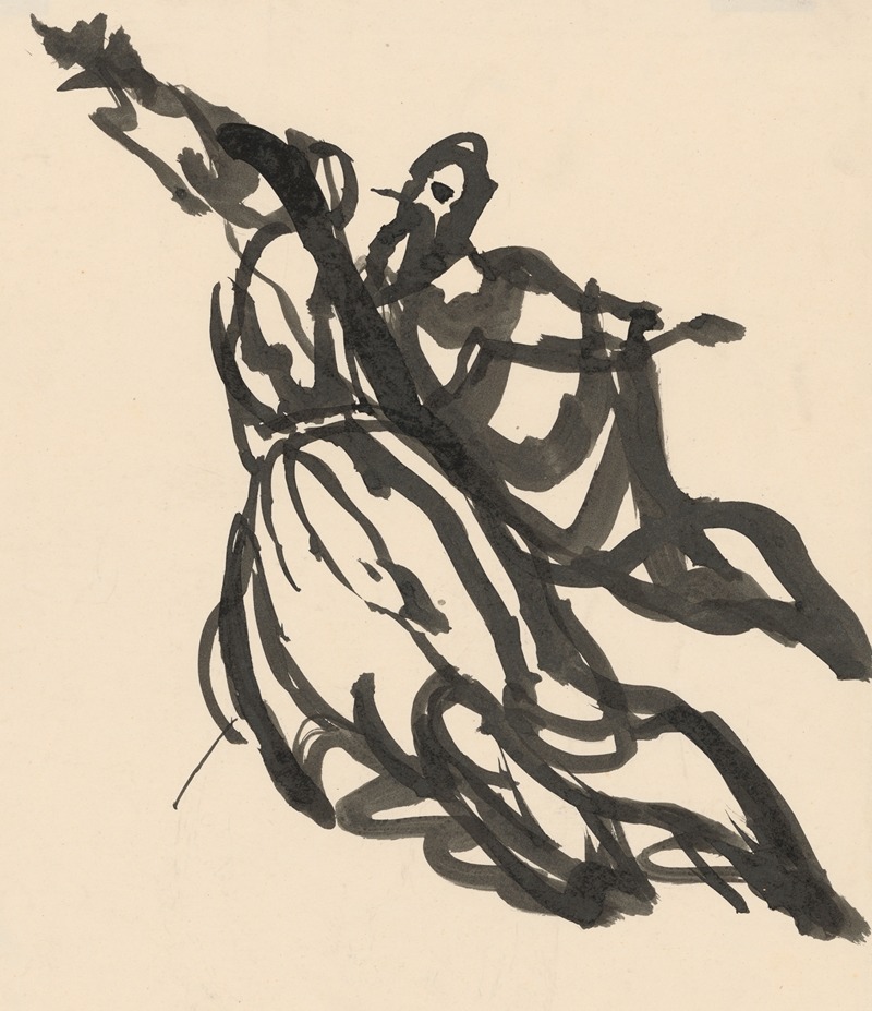 Study of a Hovering Saint by Ян Новак, 1940–1944 — digital art print download