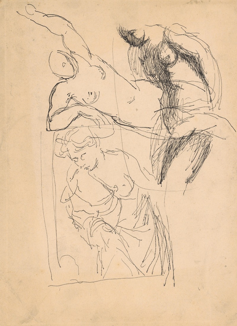 Study of Three Female Nudes — Ян Новак