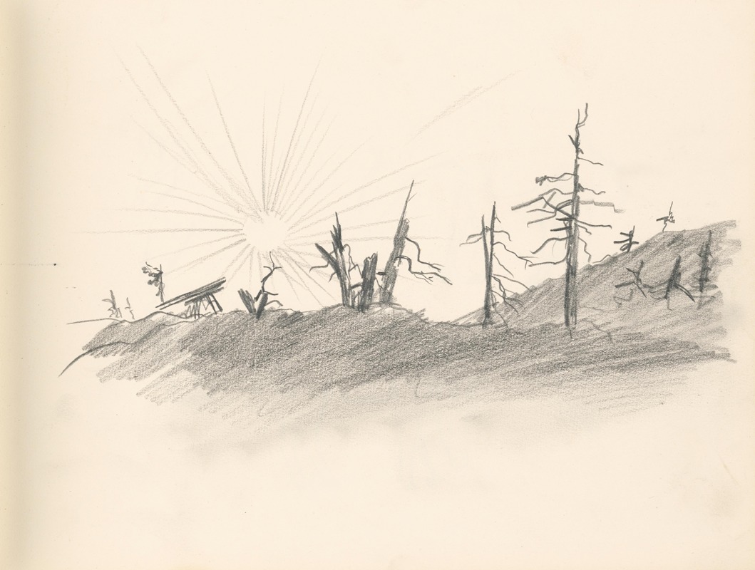 Suché stromy pri východe slnka by Ян Новак, 1936–1938 — digital art print download