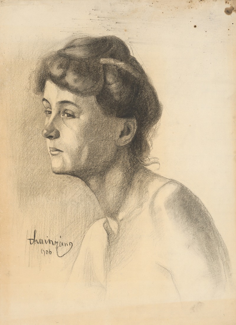Portrét ženy by Ян Тейн, 1906 — digital art print download