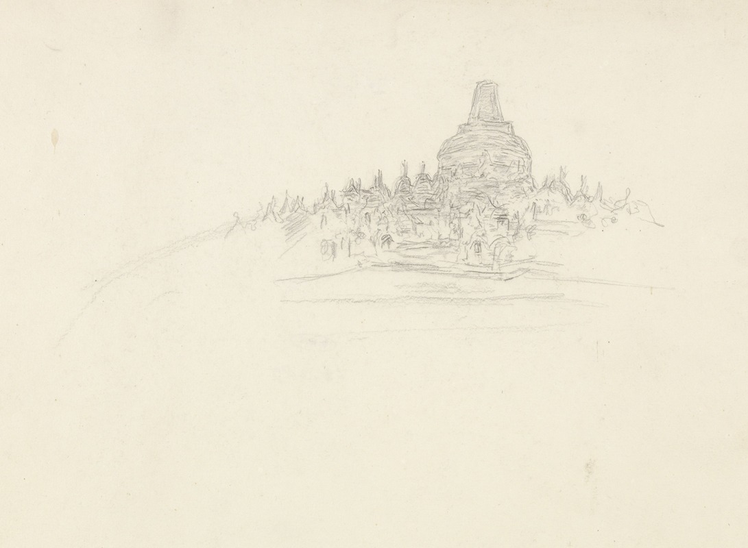 Bovenste verdieping van de Borobúdur by Ян Вет, 1921 - 1922 — digital art print download