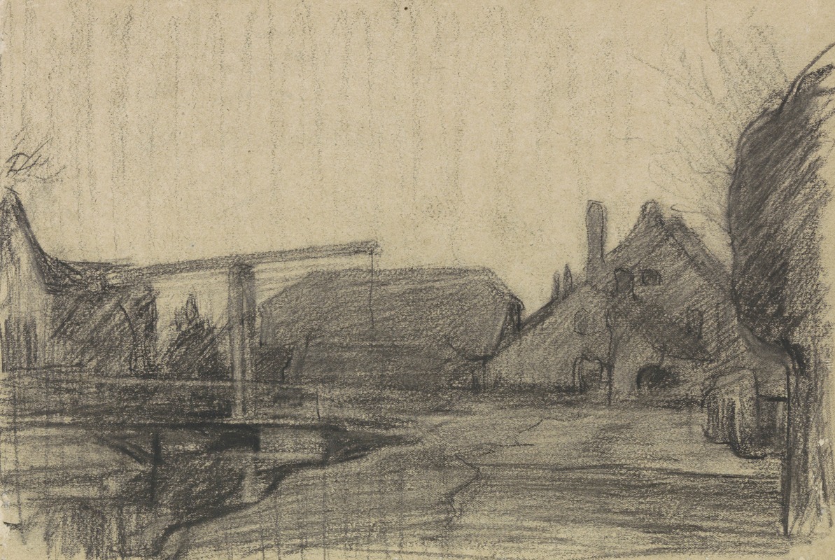 Dorpsgezicht van 's Gravenmoer by Ян Вет, 1874 - 1925 — digital art print download