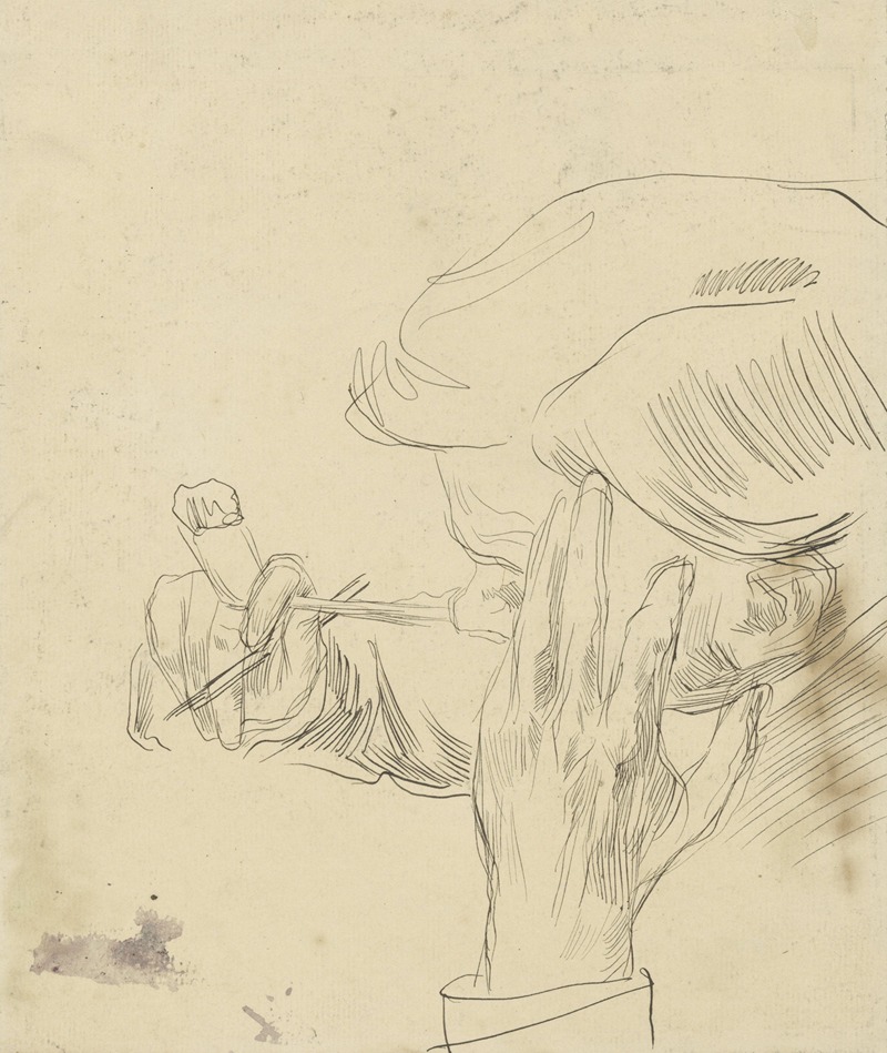 Frederik van Eeden, schrijvend by Ян Вет, 1874 - 1925 — digital art print download