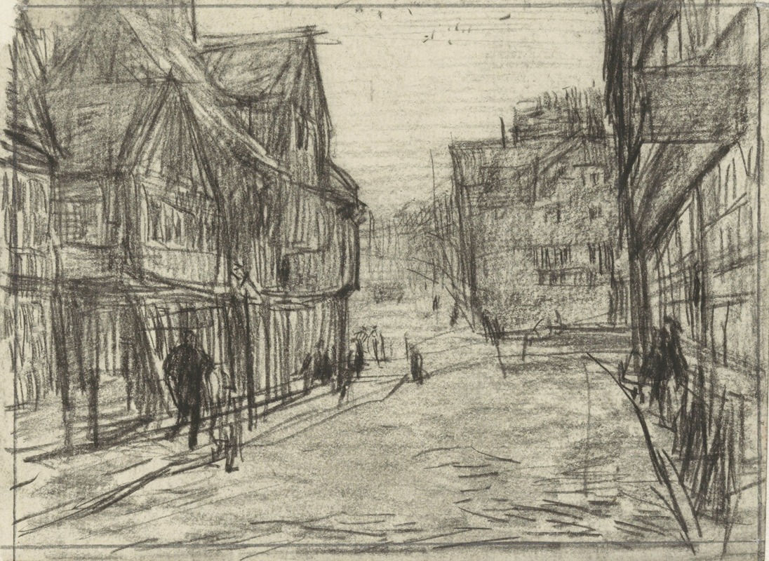Gezicht in een dorp by Ян Вет, 1874 - 1925 — digital art print download