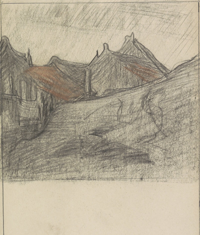 Groepje huizen by Jan Veth, 1874 - 1925 — digital art print download