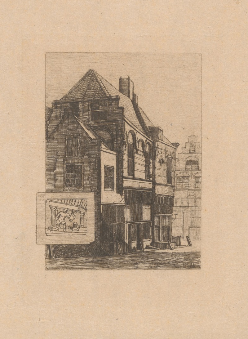 Het huis Samson, te Dordrecht by Ян Вет, 1885 — digital art print download