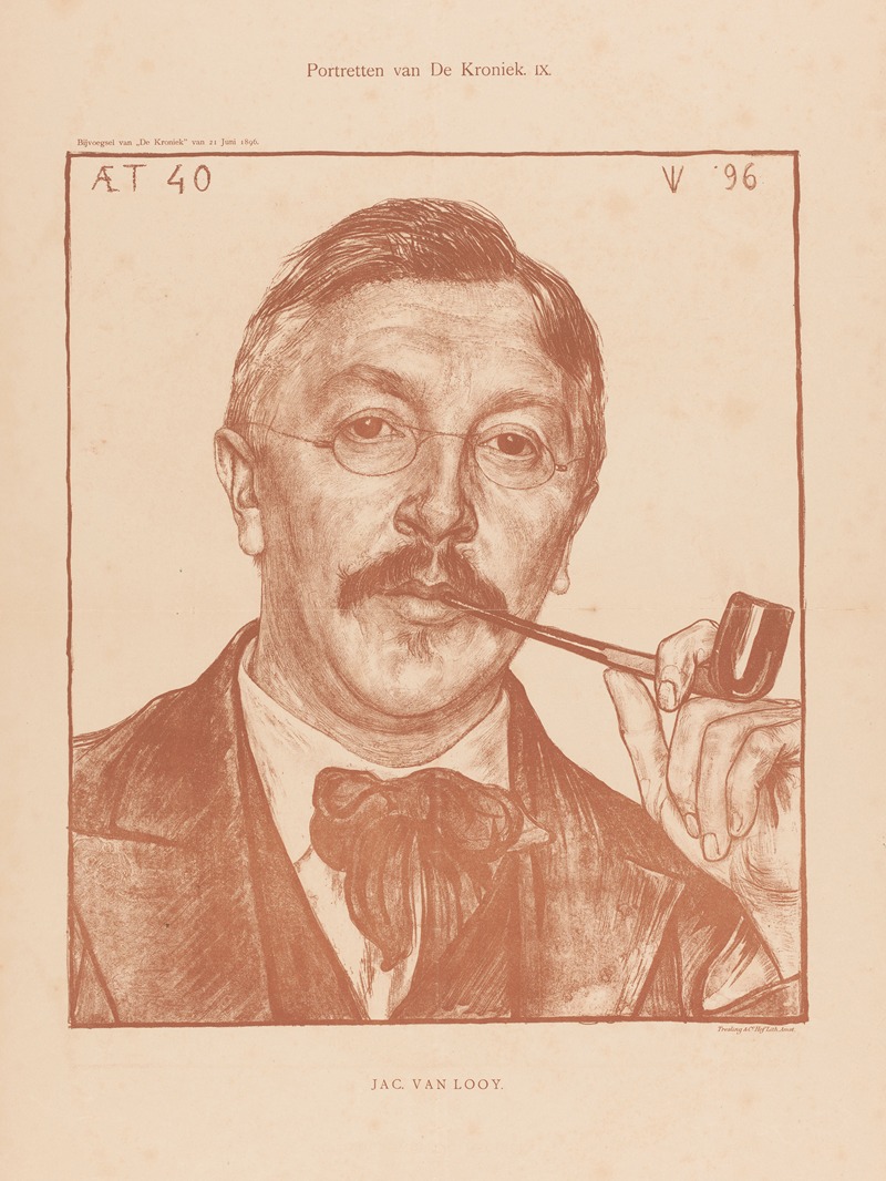 Jac. van Looy by Ян Вет, 1896 — digital art print download