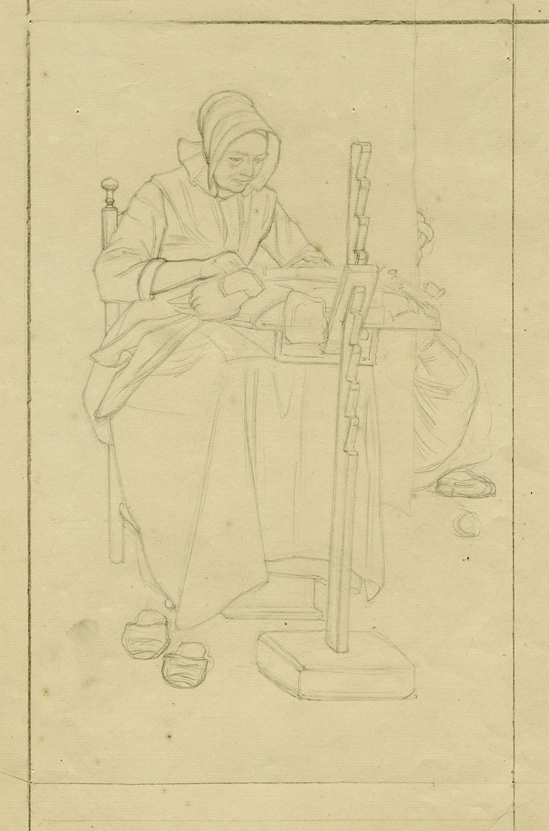 Kantwerkster te 's Gravenmoer by Ян Вет, 1874 - 1925 — digital art print download