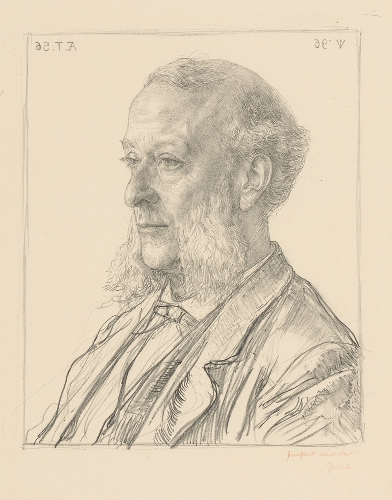 Portret van Albert Cornelis Vreede by Ян Вет, 1897 — digital art print download