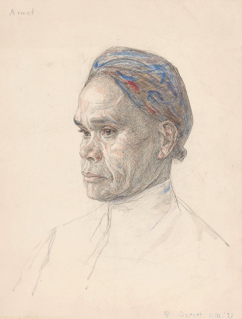 Portret van Amat by Jan Veth, 1921 — digital art print download