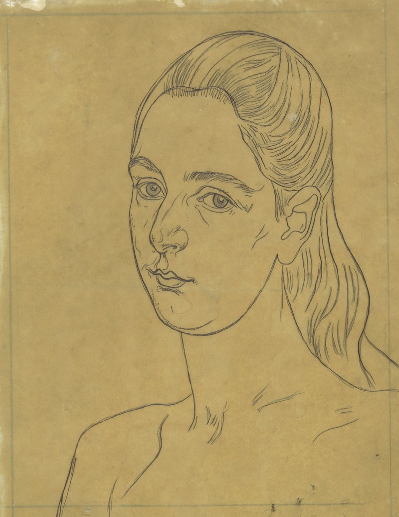 Portret van een jonge vrouw — Ян Вет