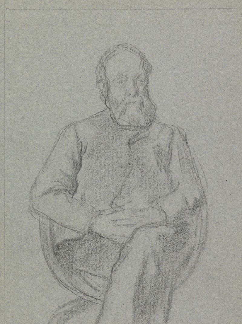 Portret van een zittende man — Jan Veth