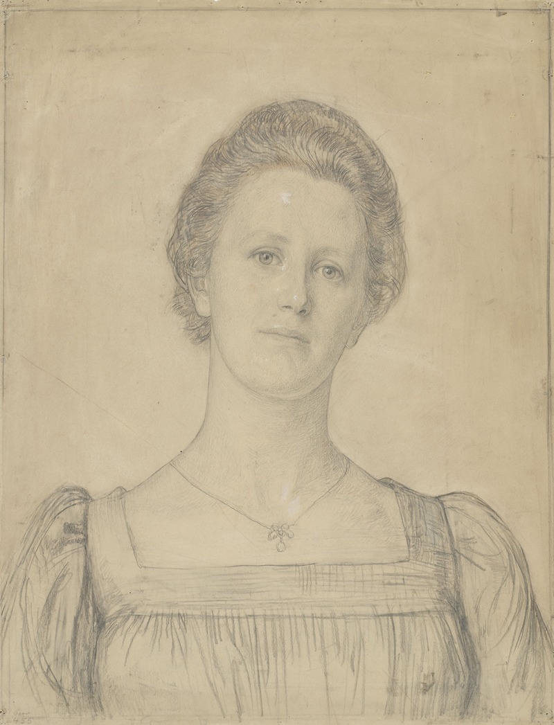Portret van Emilie van Kerckhoff by Ян Вет, 1874 - 1925 — digital art print download