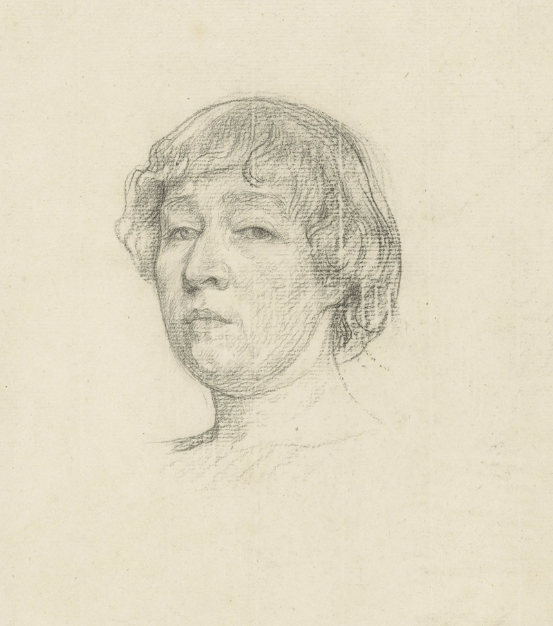 Portret van Etha Fles by Ян Вет, 1886 — digital art print download