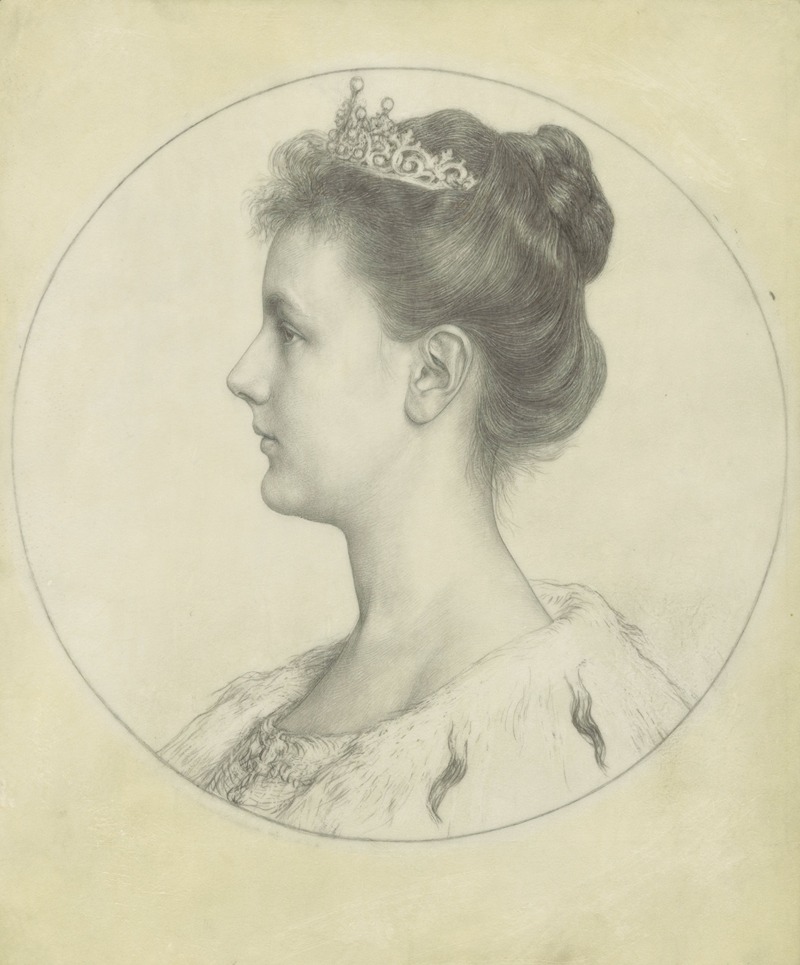 Portret van koningin Wilhelmina — Jan Veth