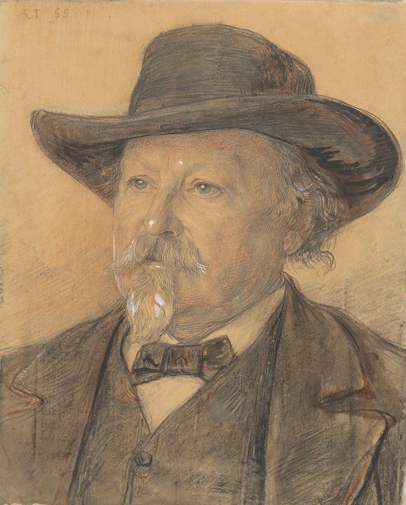 Portret van Philip van der Kellen by Ян Вет, 1874 - 1925 — digital art print download