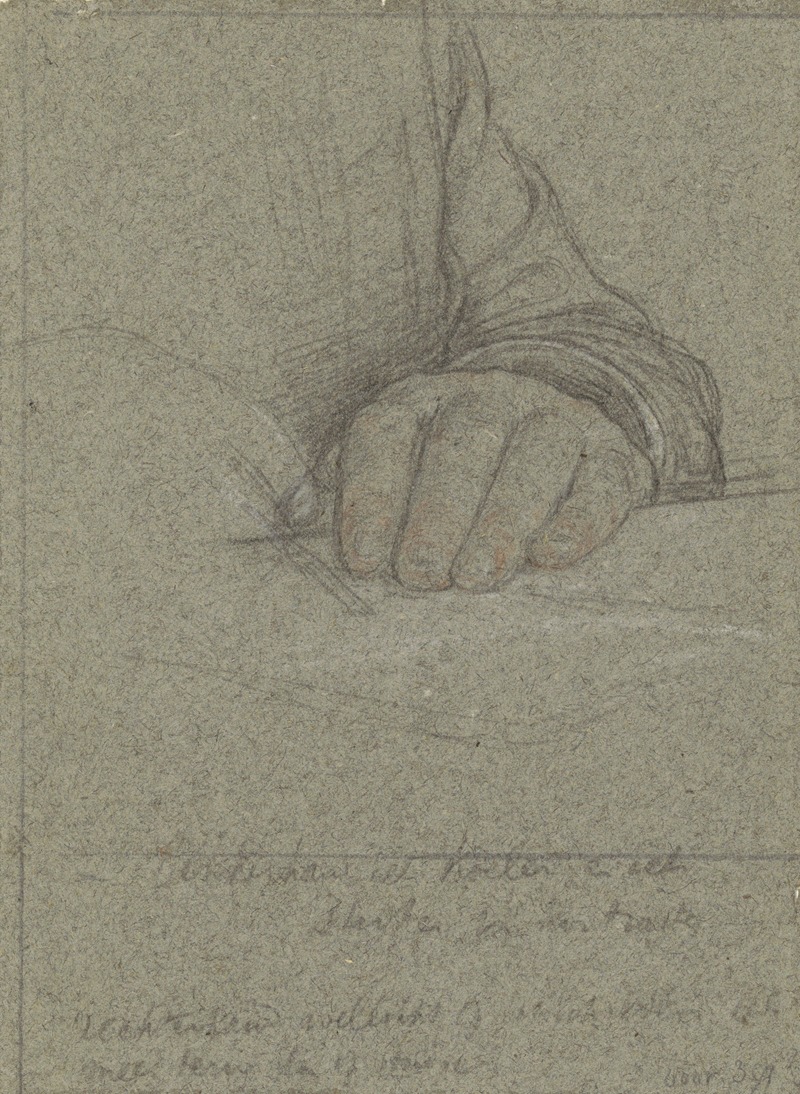 Studie van de rechterhand van Geheimrat M. Kempner — Jan Veth