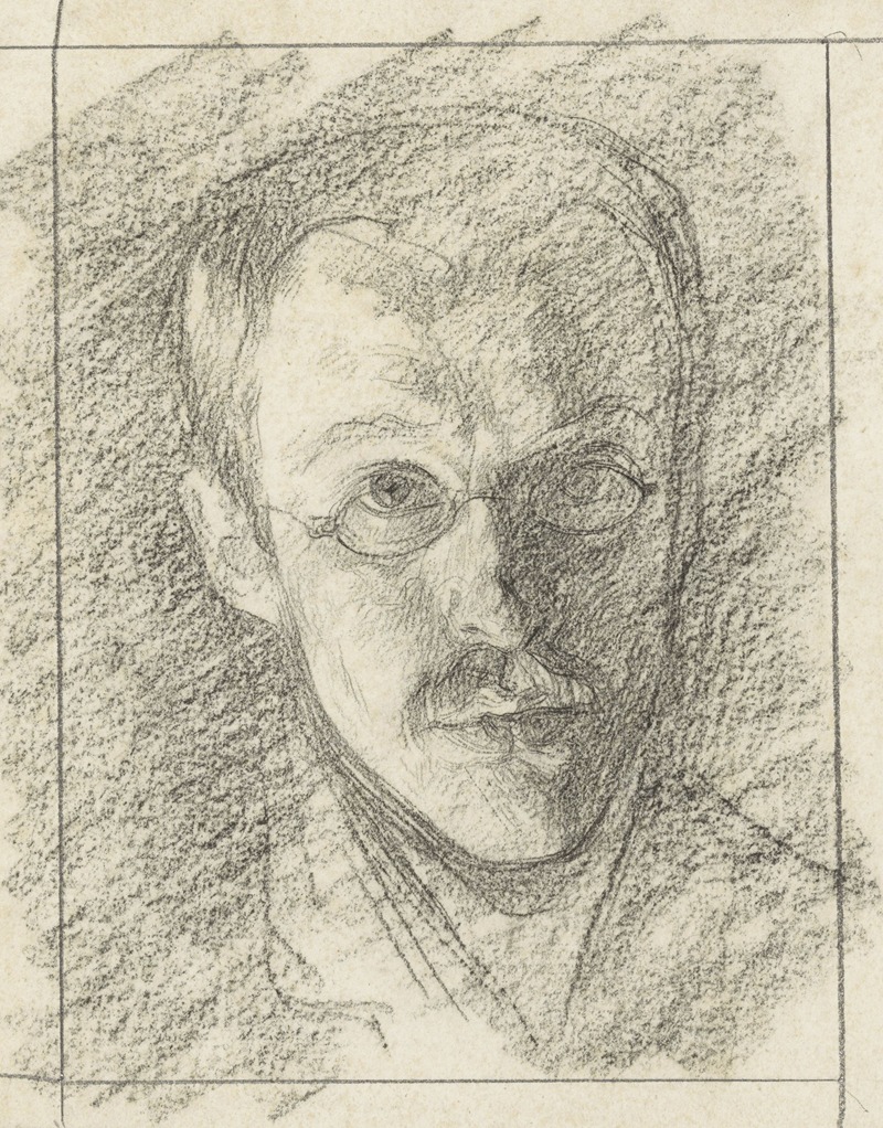 Zelfportret van Jan Veth by Ян Вет, c. 1889 — digital art print download