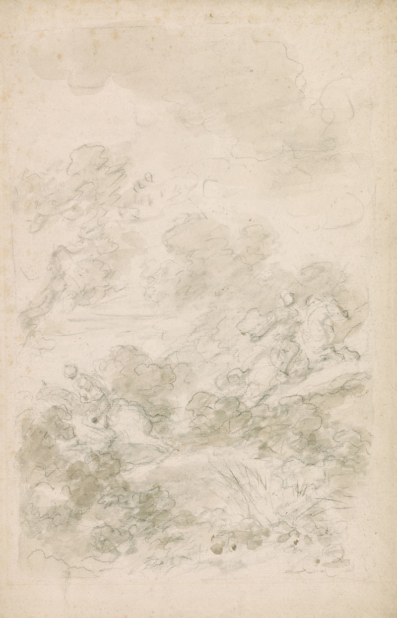 Ferrau and Orlando Chasing Sacripante — Jean-Honoré Fragonard