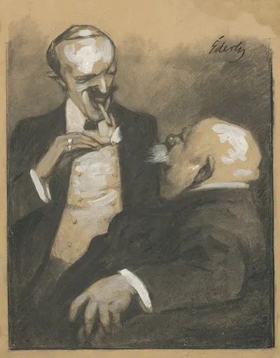 Fajčiaci by Юлиус Эдер, 1893–1898 — digital art print download