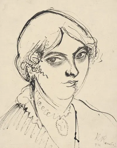 Poprsie ženy by Карой Керншток, 1921 — digital art print download