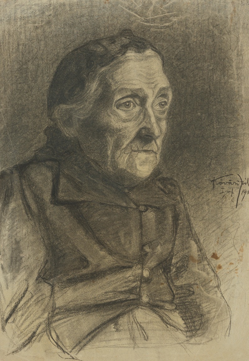 Portrét starenky by Константин Ковари-Качмарик, 1903 — digital art print download
