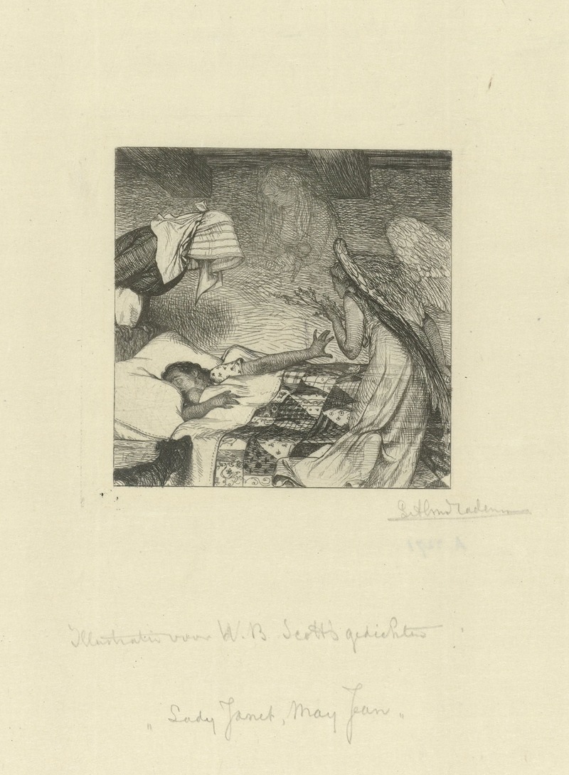 Dromende vrouw by Лоуренс Альма-Тадема, 1875 — digital art print download