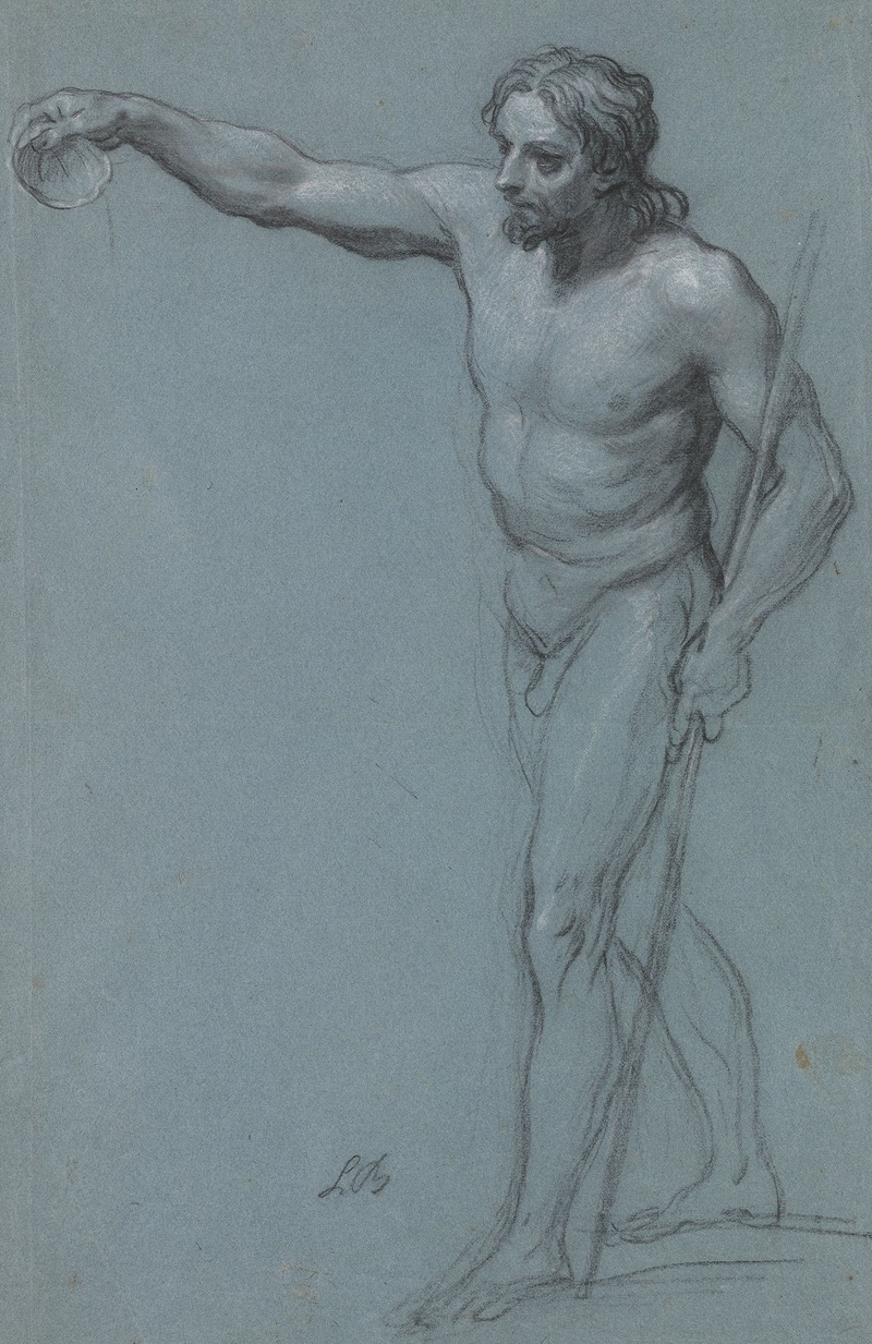 St. John the Baptist by Louis Boulogne, 1708 — digital art print download