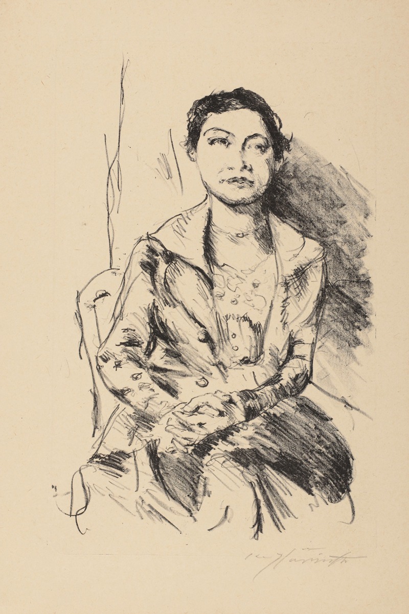 Bildnis einer jungen Dame (Anneliese Halbe) — Lovis Corinth