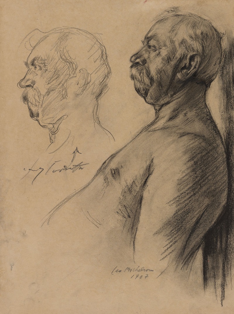 Studies of an Old Man by Ловис Коринт, 1907 — digital art print download