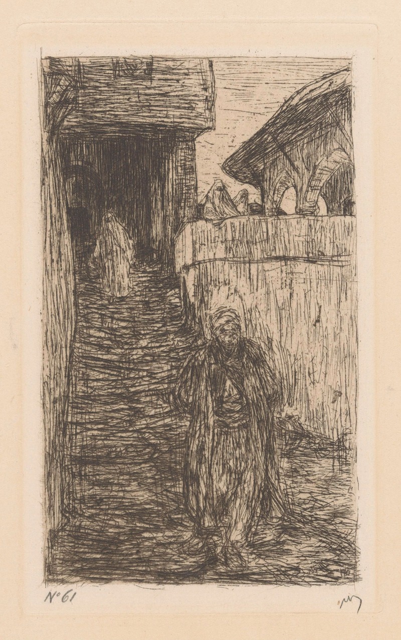 Binnenplaats in Scutari by Мариус Бауэр, 1888 — digital art print download