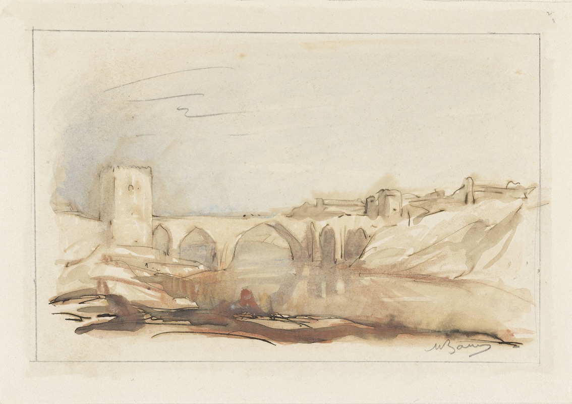 Brug van Toledo by Мариус Бауэр, 1877 - 1932 — digital art print download