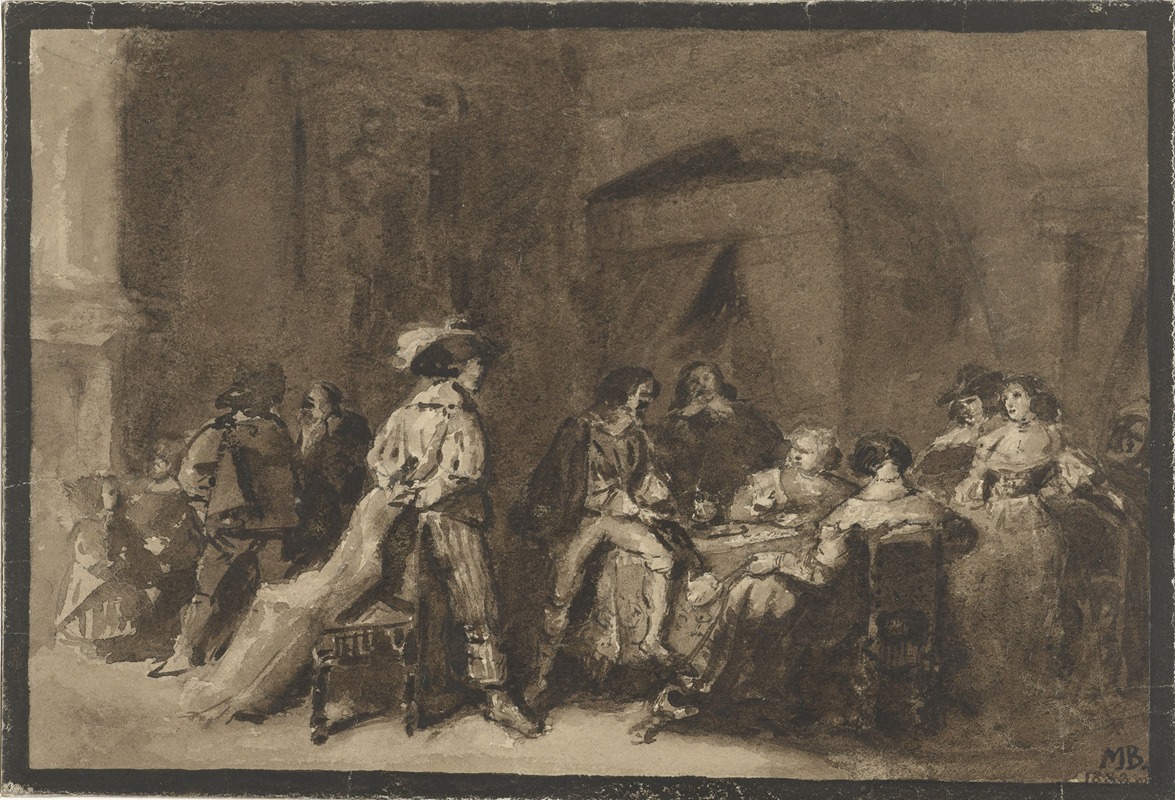 Historische scène by Marius Bauer, 1883 — digital art print download
