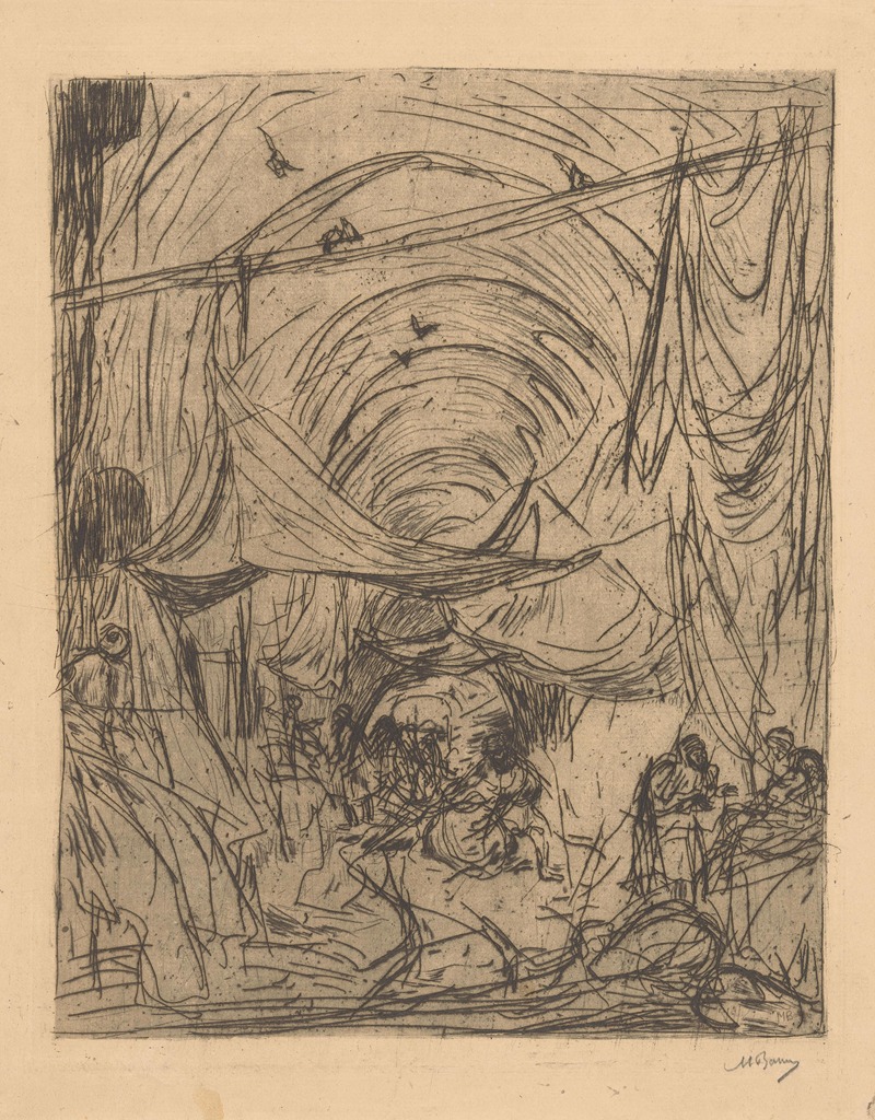 Kooplieden in een bazaar in Constantinopel — Marius Bauer