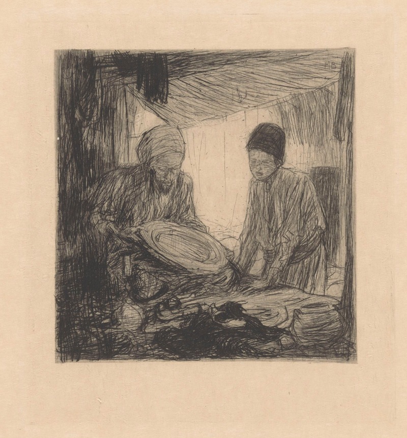 Koperslager in Constantinopel by Мариус Бауэр, 1889 — digital art print download