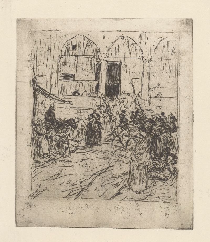 Optocht van ruiters by Мариус Бауэр, 1888 — digital art print download