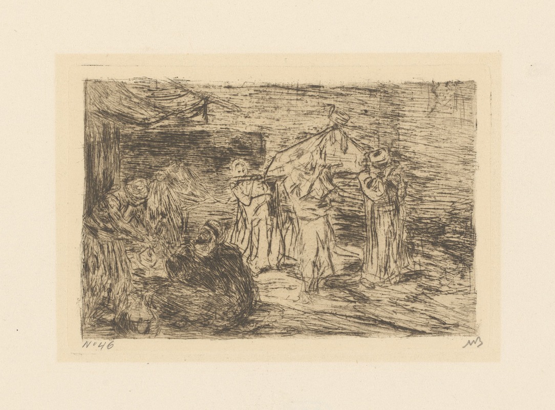 Ottomaanse begrafenis by Marius Bauer, 1889 — digital art print download
