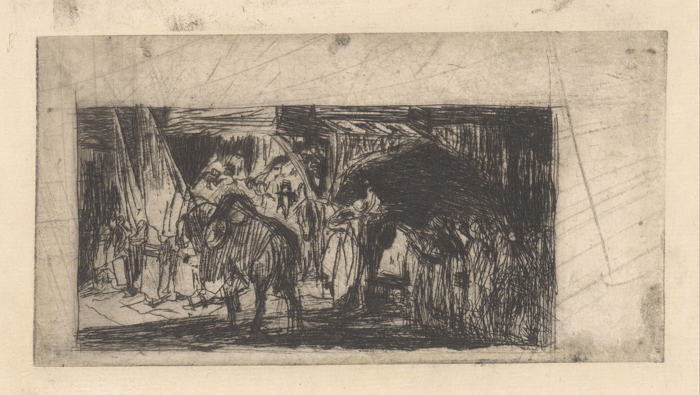 Ottomaanse optocht by Мариус Бауэр, 1889 — digital art print download