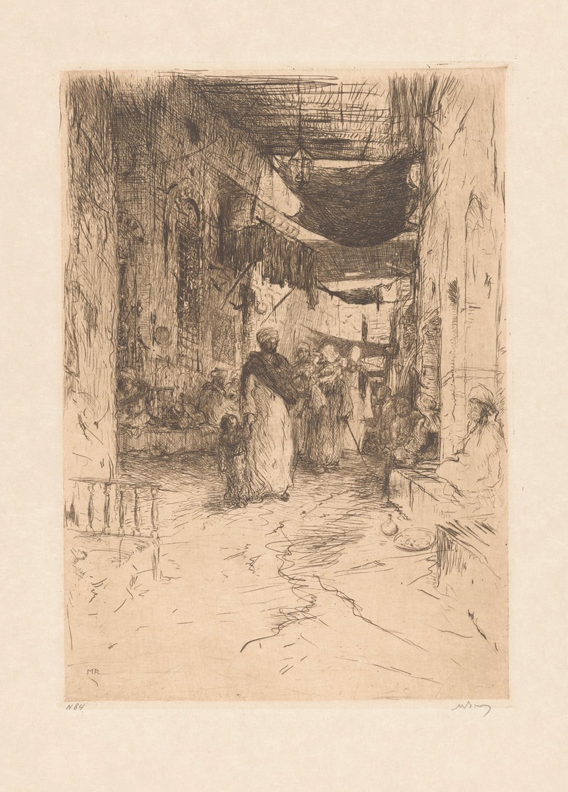Overdekte straat in Caïro by Мариус Бауэр, 1922 — digital art print download