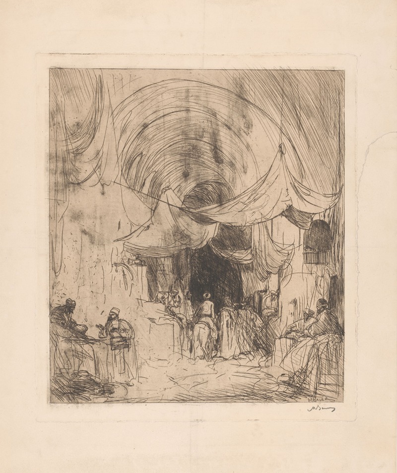 Turkse bazaar met gespannen zeilen — Marius Bauer