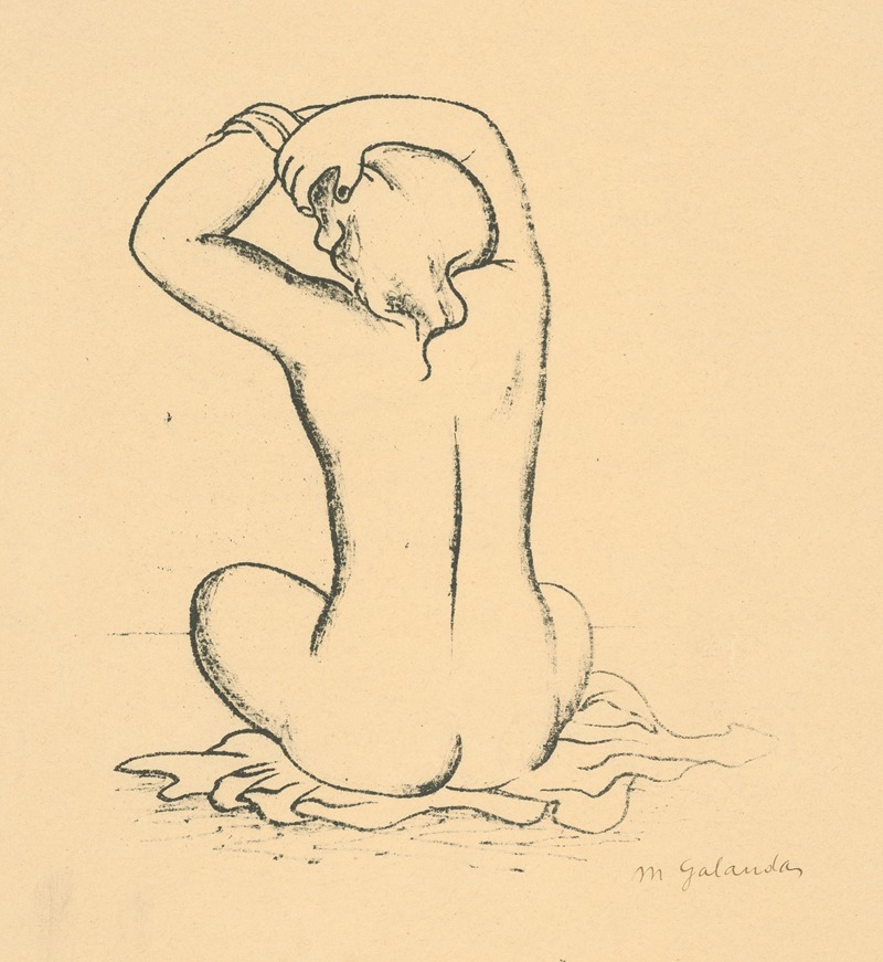 Akt by Микулаш Галанда, 1926 — digital art print download