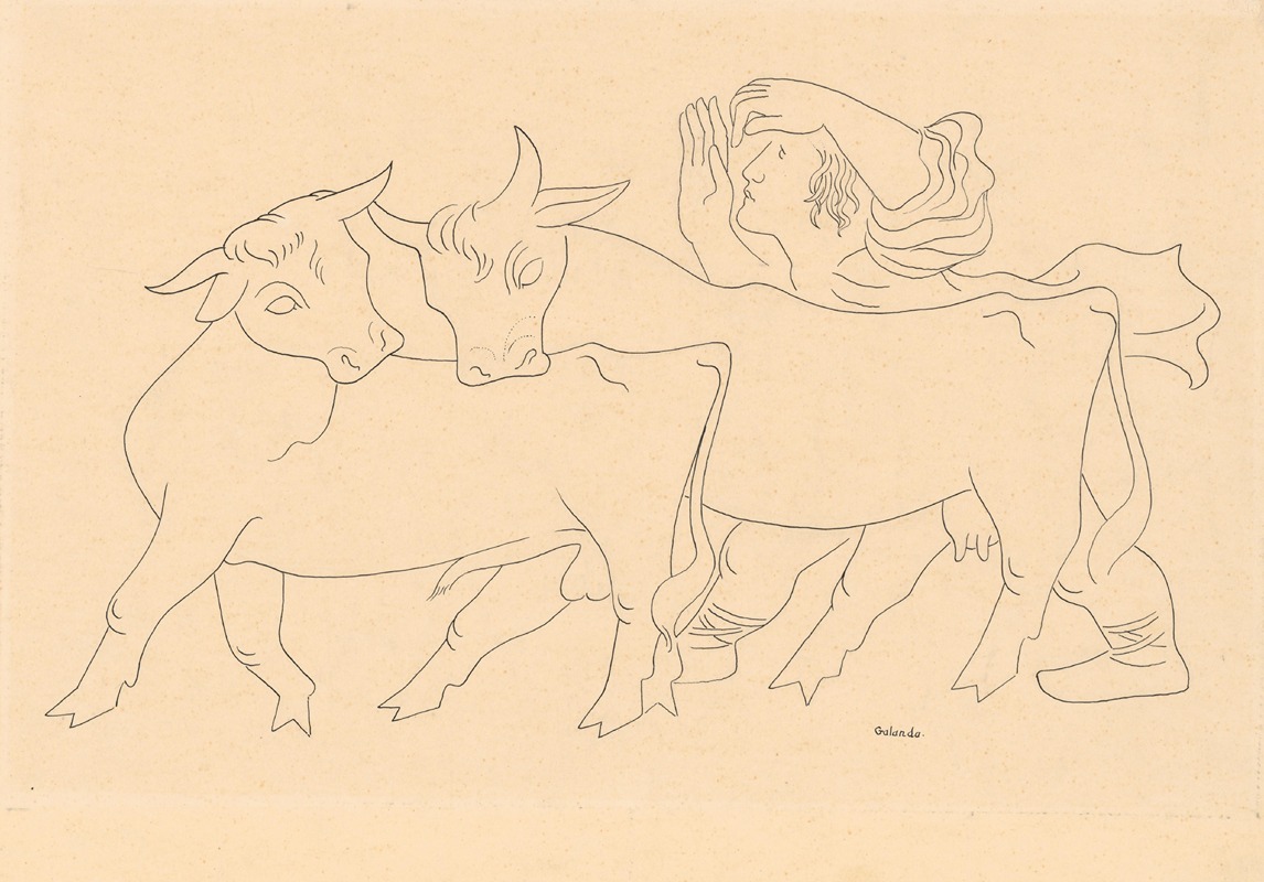 Cowherd by Микулаш Галанда, 1934 — digital art print download