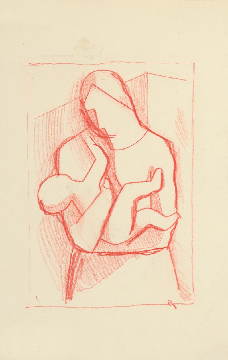 Matka s dieťaťom v náručí by Микулаш Галанда, 1934–1936 — digital art print download