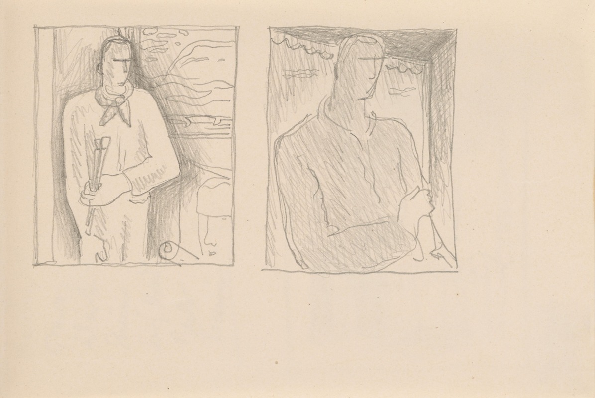 Sketchbook with Various Studies by Микулаш Галанда, 1929–1931 — digital art print download
