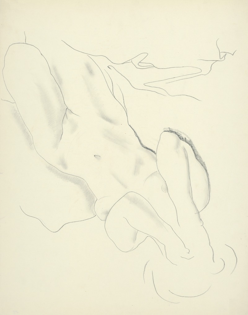 Študijný akt II. by Mikuláš Galanda, 1927 — digital art print download