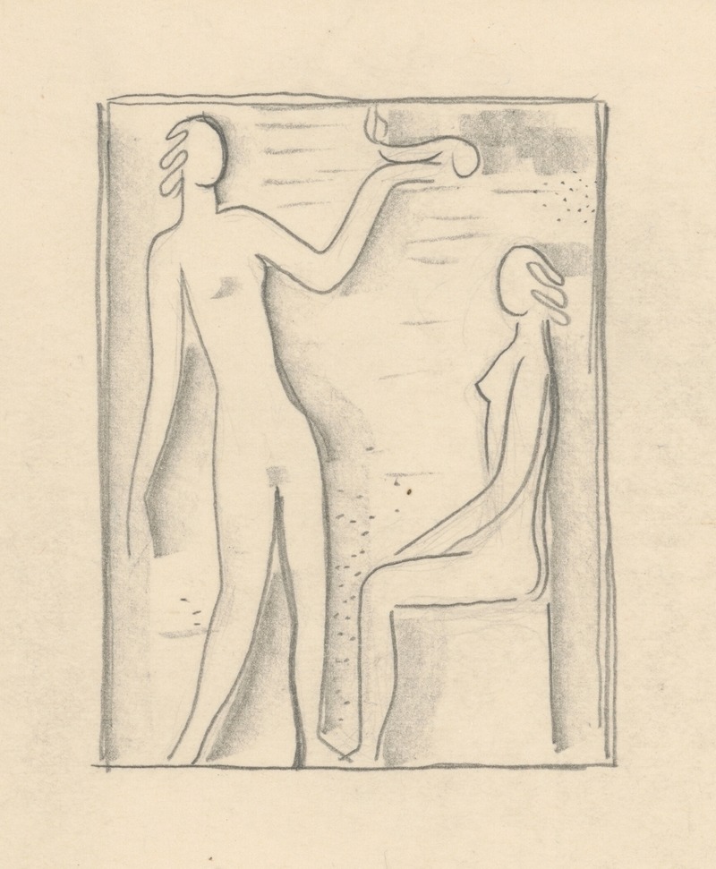 Study for the Painting with Prometheus by Микулаш Галанда, 1930 — digital art print download