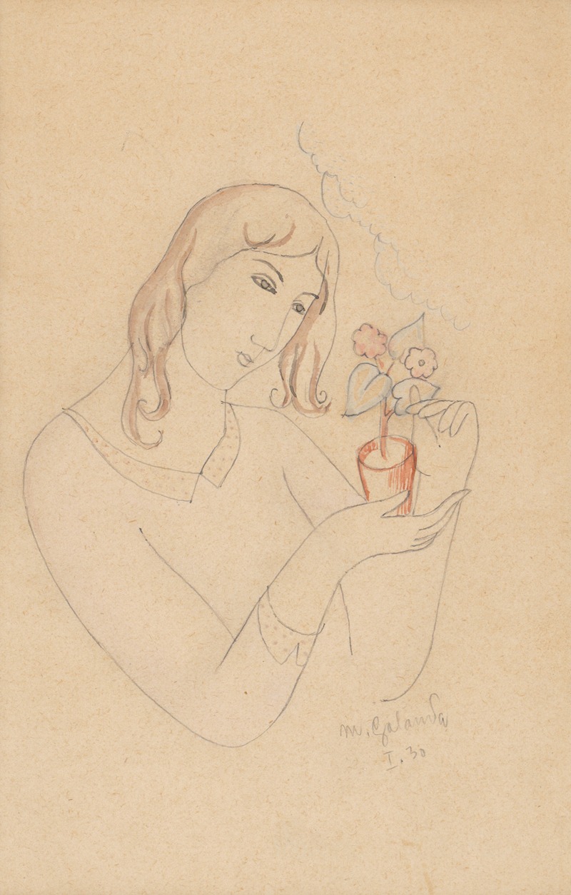 Zasnená by Mikuláš Galanda, 1937 — digital art print download