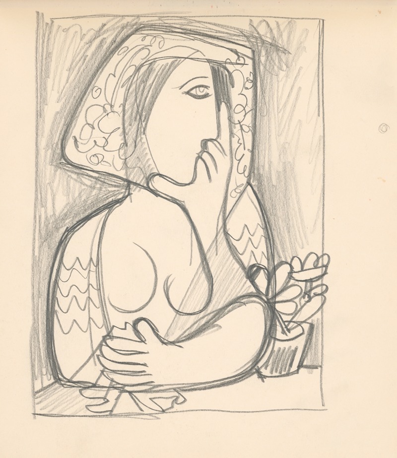 Žena s kvetináčom by Микулаш Галанда, 1938 — digital art print download