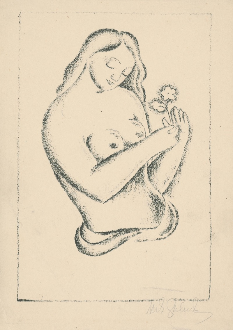 Žena s kvetinou by Микулаш Галанда, 1926 — digital art print download