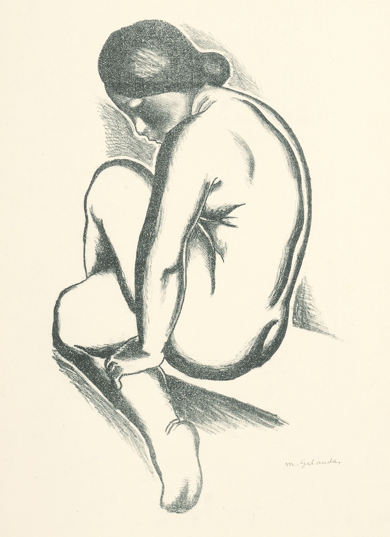 Ženský akt by Микулаш Галанда, 1927 — digital art print download